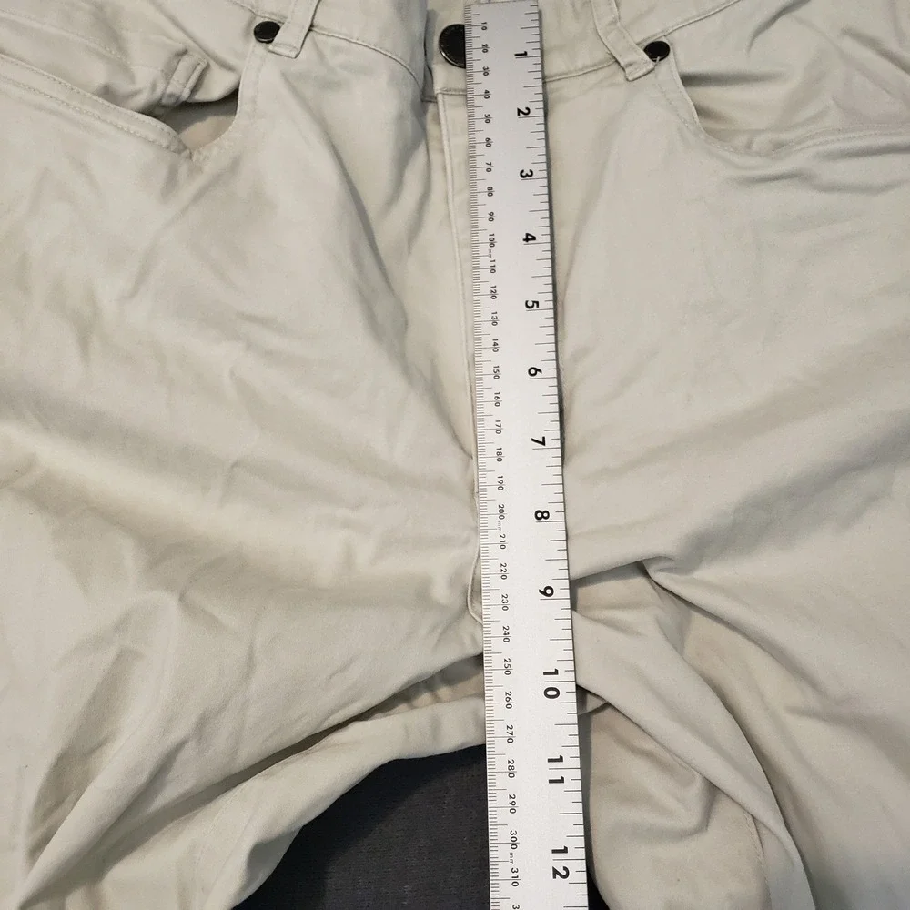 Hickey Freeman Chino Pants Mens 33x32 Tan Cotton‎ Spandex Stretch Straight Leg